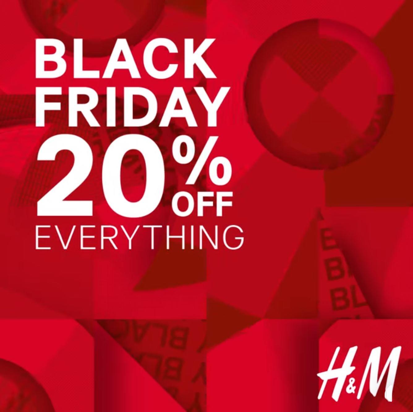 H&M Black Friday Deals - Get 20% off on everything! in Pune