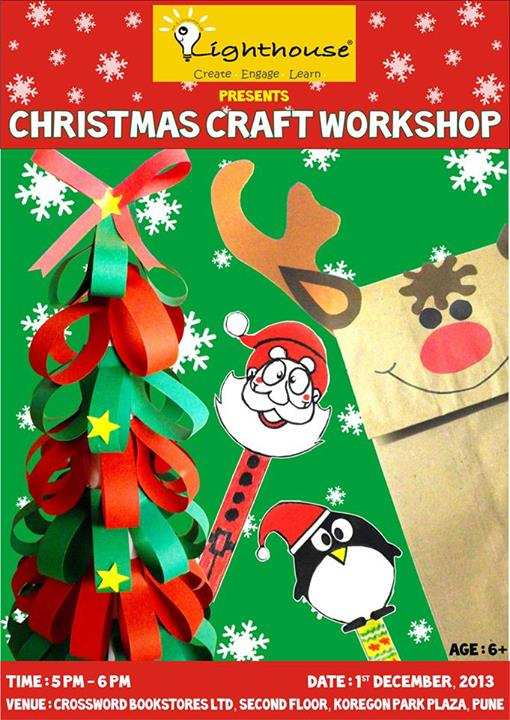 Download Lighthouse Presents Christmas Craft Workshop On 1 December 2013 At Crossword Bookstore Koregaon Park Plaza Pune Events In Pune Mallsmarket Com PSD Mockup Templates