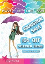 Monsoon Sale - 10% off on selected items at Ayesha Accessories from 15 to 30 June 2012 at Phoenix Marketcity, Viman Nagar