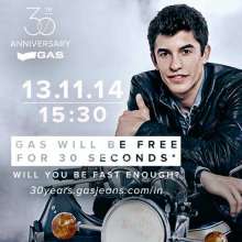 GAS Jeans 30th Anniversary - On 13.11.14 at 15.30 GAS will be Free for 30 Seconds !