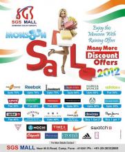Monsoon sale 2012 - More than 60% discount on major brands at SGS Mall, Pune