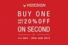 HIDESIGN End of Season Sale - Buy One Get 20% off on Second from 1 to 20 August 2013