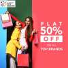 Flat 50% off on all top brands at Elpro City Square Mall