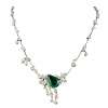 DIAMOND NECKLACE WITH EMERALD